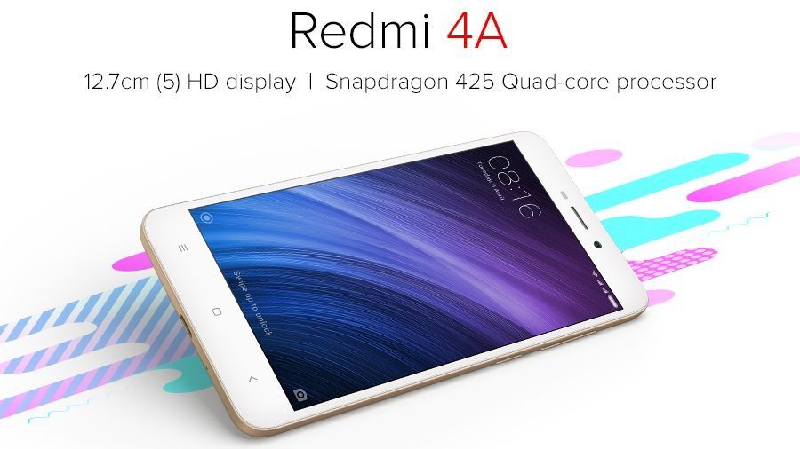 REFURBISHED XIAOMI REDMI 4A 16GB 2GB RAM GOLD DISPLAY 5.0 INCHES BACK CAMERA 13.0 MP DUAL SIM ANDROID 8