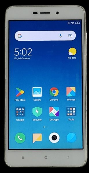 REFURBISHED XIAOMI REDMI 4A 16GB 2GB RAM GOLD DISPLAY 5.0 INCHES BACK CAMERA 13.0 MP DUAL SIM ANDROID 8