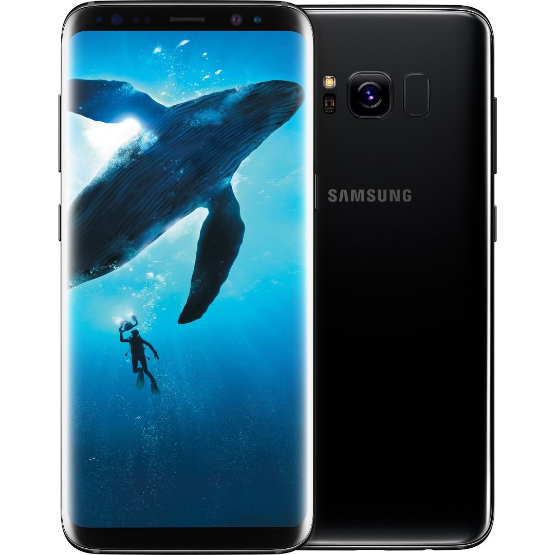 REFURBISHED SAMSUNG S8 SINGLE SIM 64GB BLACK 90Hz AMOLED CURVED Screen 25W Charging Side Fingerprint Unlock 4G LTE