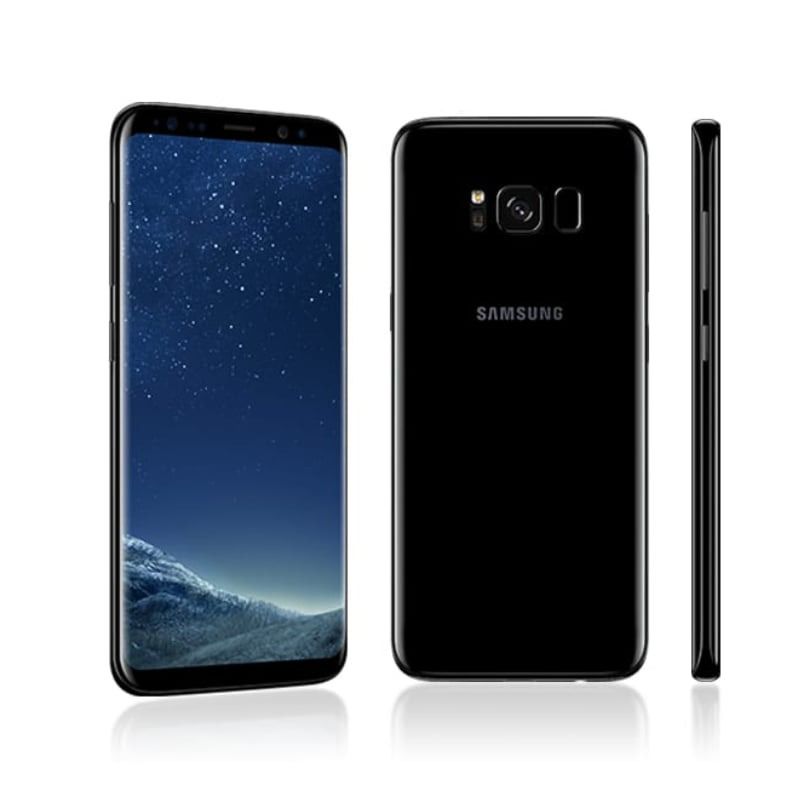 REFURBISHED SAMSUNG S8 SINGLE SIM 64GB BLACK 90Hz AMOLED CURVED Screen 25W Charging Side Fingerprint Unlock 4G LTE