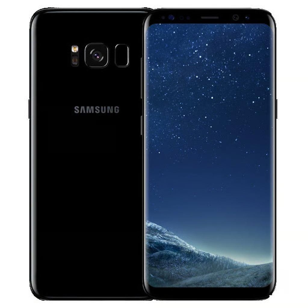 REFURBISHED SAMSUNG S8 SINGLE SIM 64GB BLACK 90Hz AMOLED CURVED Screen 25W Charging Side Fingerprint Unlock 4G LTE