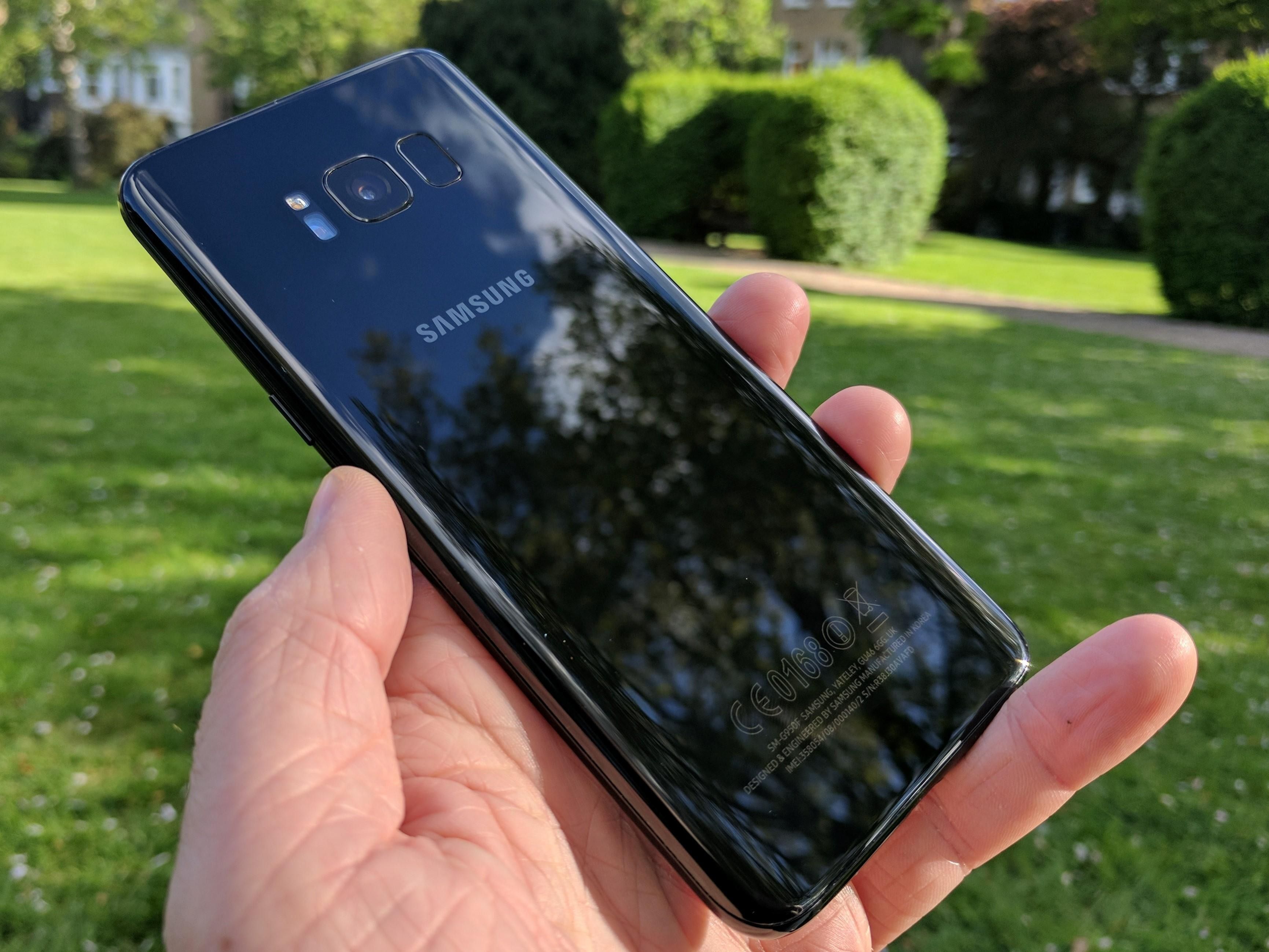 REFURBISHED SAMSUNG S8 SINGLE SIM 64GB BLACK 90Hz AMOLED CURVED Screen 25W Charging Side Fingerprint Unlock 4G LTE