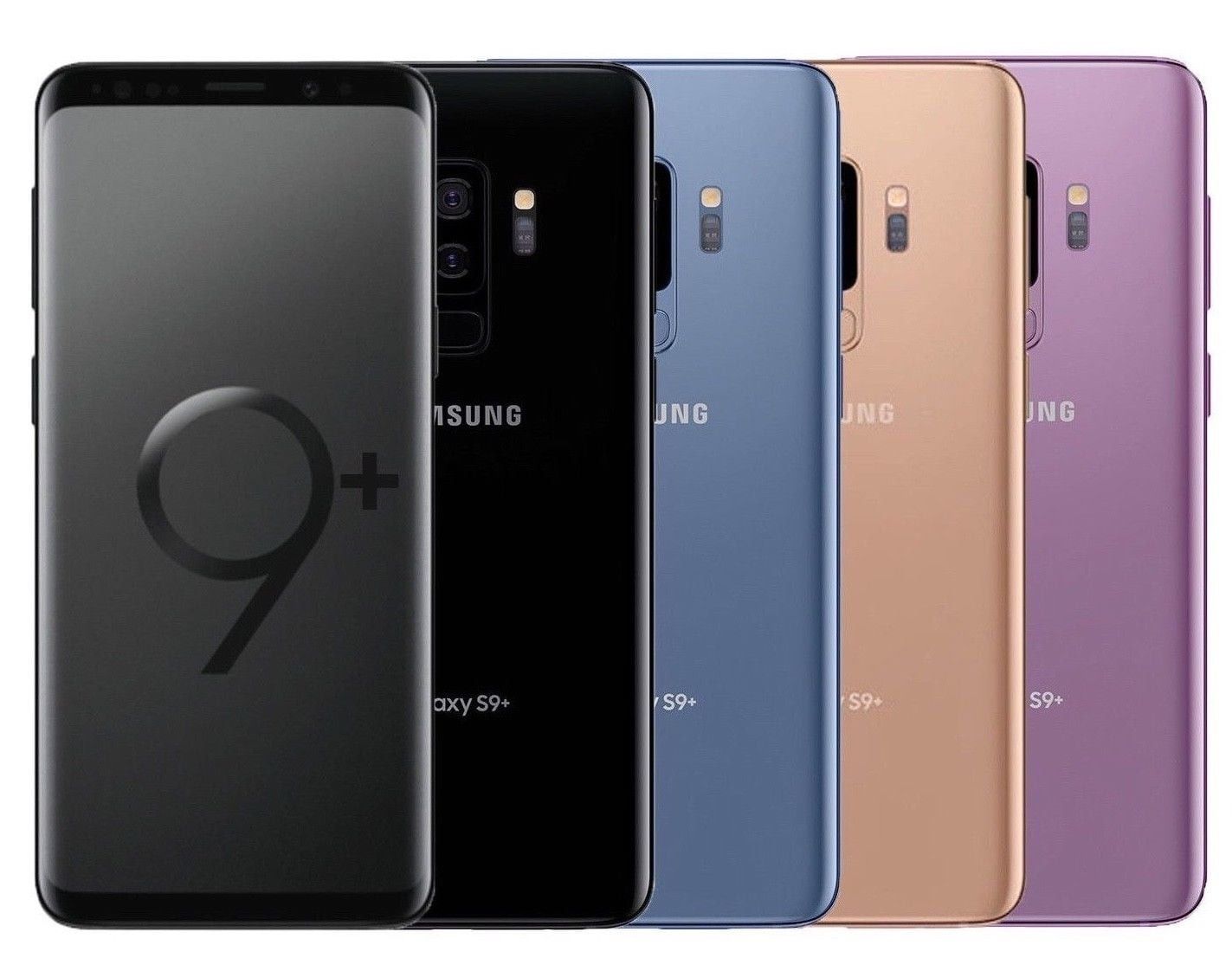 REFURBISHED SAMSUNG GALAXY S9+ Display 6.20-inch 64GB ROM and 6GB RAM Rear Camera 12MP FRONT CAMERA 8MP Processor Samsung Exynos 9810  Android 9