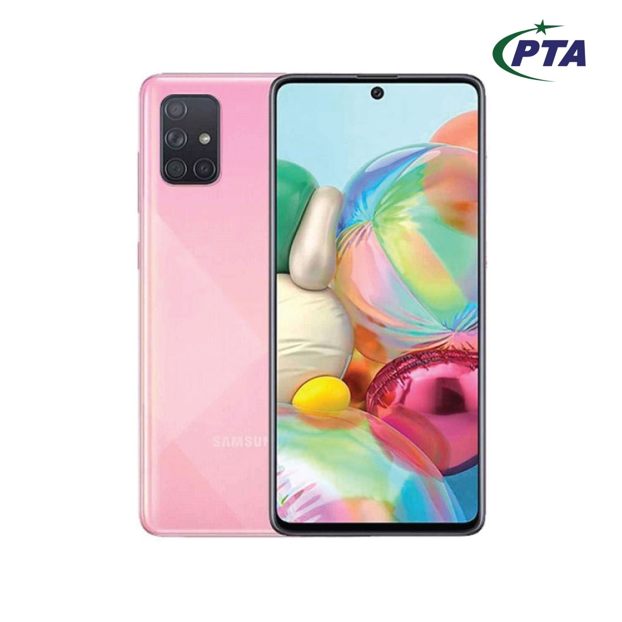 REFURBISHED SAMSUNG A51 4G 128GB ROM 6GB RAM DISPLAY 6.5 INCHES REAR CAMERA 48MP + 12MP + 5MP + 5MP FRONT CAMERA 32 MP BATTERY  CAPACITY 4000Mah WITH WARRANTY