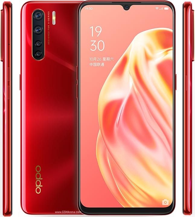 Refurbished Phones OPPO A91 128GB+8GB 6.4" 4000mAh AMOLED Screen Dual SIM 4G Fingerprint with Face Unlock Type-C charge 48MP+16MP with charger