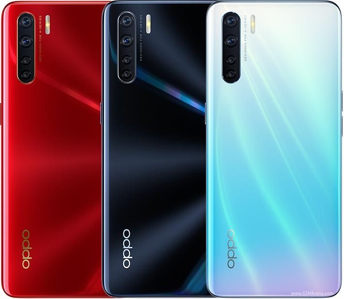 Refurbished Phones OPPO A91 128GB+8GB 6.4" 4000mAh AMOLED Screen Dual SIM 4G Fingerprint with Face Unlock Type-C charge 48MP+16MP with charger