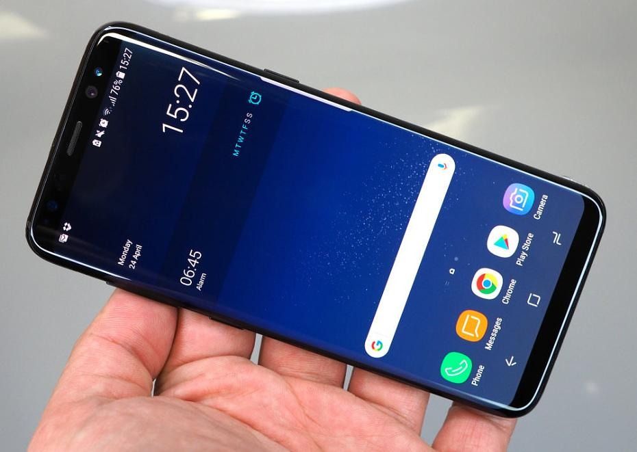 SAMSUNG GALAXY  S8+ PLUS DISPLAY 6.2 INCHES REAR CAMERA 12MP FRONT CAMERA 8MP 4GB RAM 64GB ROM  PROCESSOR Samsung Exynos 8895 BLACK