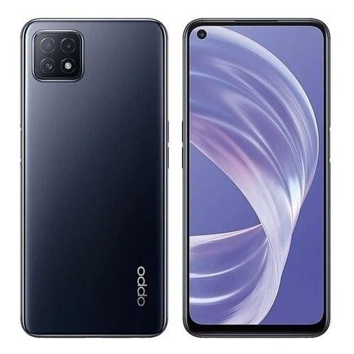 REFURBISHED OPPO A73 5G BLACK 8GB RAM 128GB ROM DISPLAY 6.5 INCHES REAR BACK CAMERA 16MP + 8MP + 2MP + 2MP BATTERY CAPACITY 4000MAH PINK