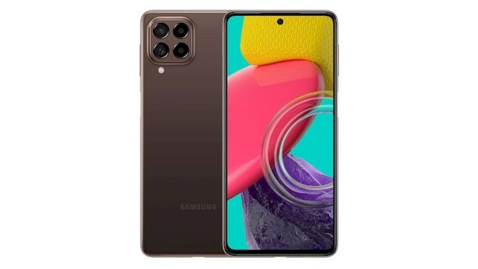 REFURBISHED 99% CLEAN SAMSUNG M53 5G 128GB ROM 8GB RAM DISPLAY 6.7 INCHES REAR CAMERA 108MP + 8MP + 2MP + 2MP BATTER CAPACITY 5000Mah ANDROID 15