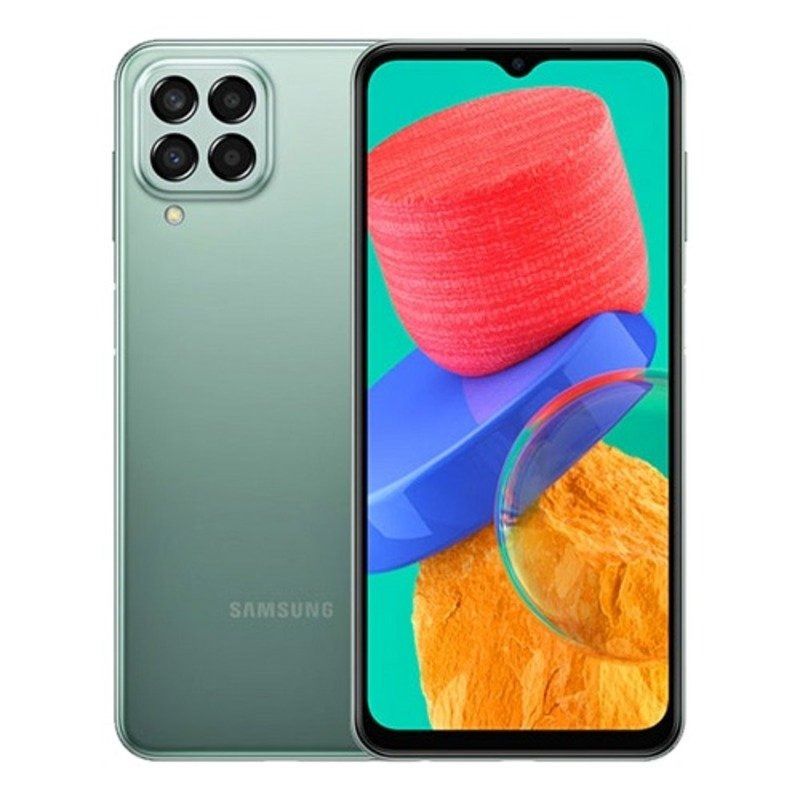 REFURBISHED 99% CLEAN SAMSUNG M53 5G 128GB ROM 8GB RAM DISPLAY 6.7 INCHES REAR CAMERA 108MP + 8MP + 2MP + 2MP BATTER CAPACITY 5000Mah ANDROID 15