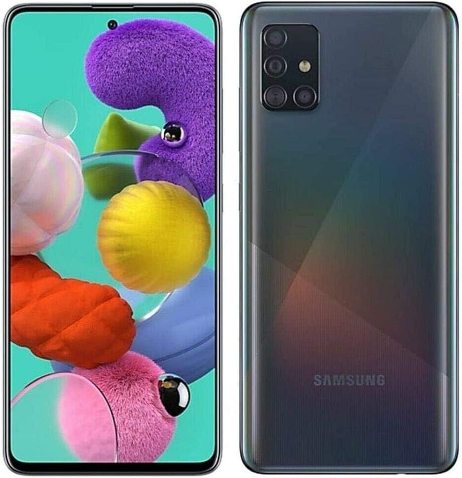SAMSUNG GALAXY A51 128GB ROM 6GB RAM DISPLAY 6.5 INCHES REAR CAMERA 48MP + 12MP + 5MP + 5MP FRONT CAMERA  32MP BATTERY CAPACITY 4000Mah