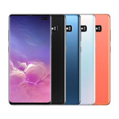 REFURBISHED CLEAN 99% SAMSUNG S10+ 128GB ROM 8GB RAM CURVED SCREEN DISPLAY 6.4 INCHES REAR CAMERA 12MP + 12MP + 16MP FRONT CAMERA 10MP + 8MP BATTERY CAPACITY 4100Mah