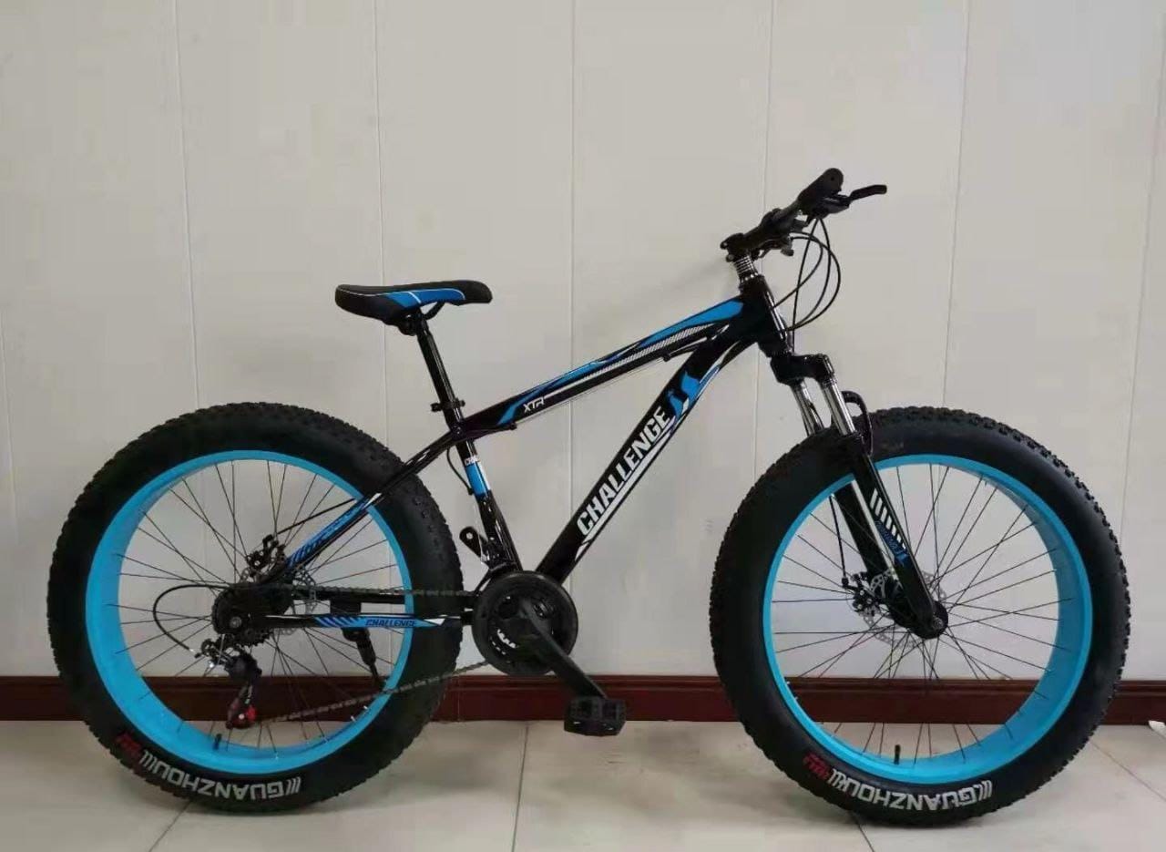 Fat Tire Mountain Bike,Adult Men's And Women's Outdoor Road Bicycle,Sand Bike,21-27 Speed,Disc Brake,Suspension Fork