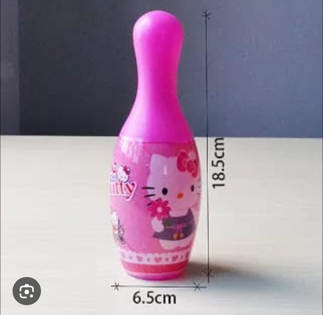 Hello kitty Bowling Set Indoor & Outdoor Fun Game, Hello Kitty Bowling Set. Very cute bowling set for kids, plastic kids bowling set. Cartoon Bowling PlaySet for Kids