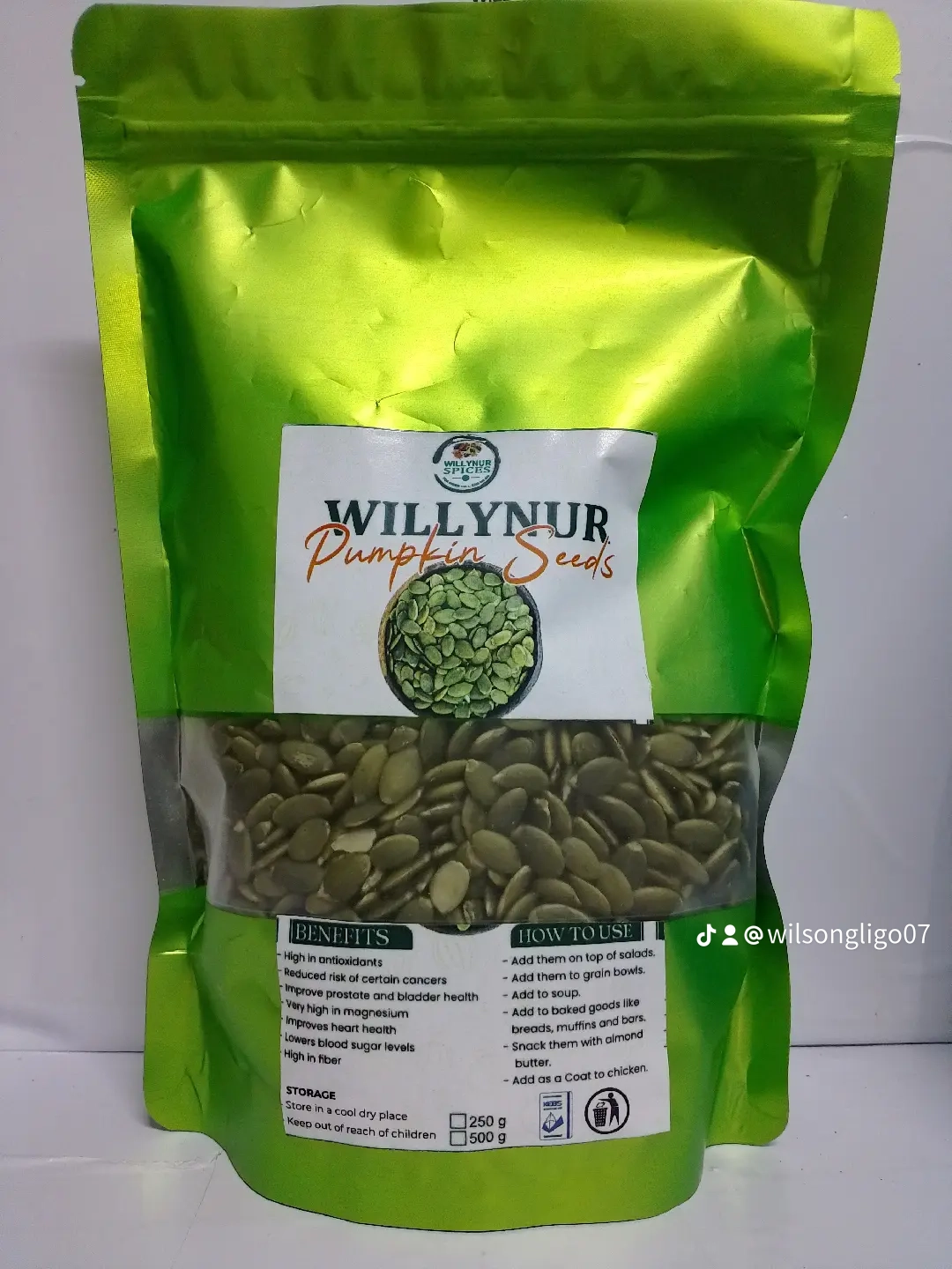 PURE ORGANIC GREEN PUMPKIN SEEDS