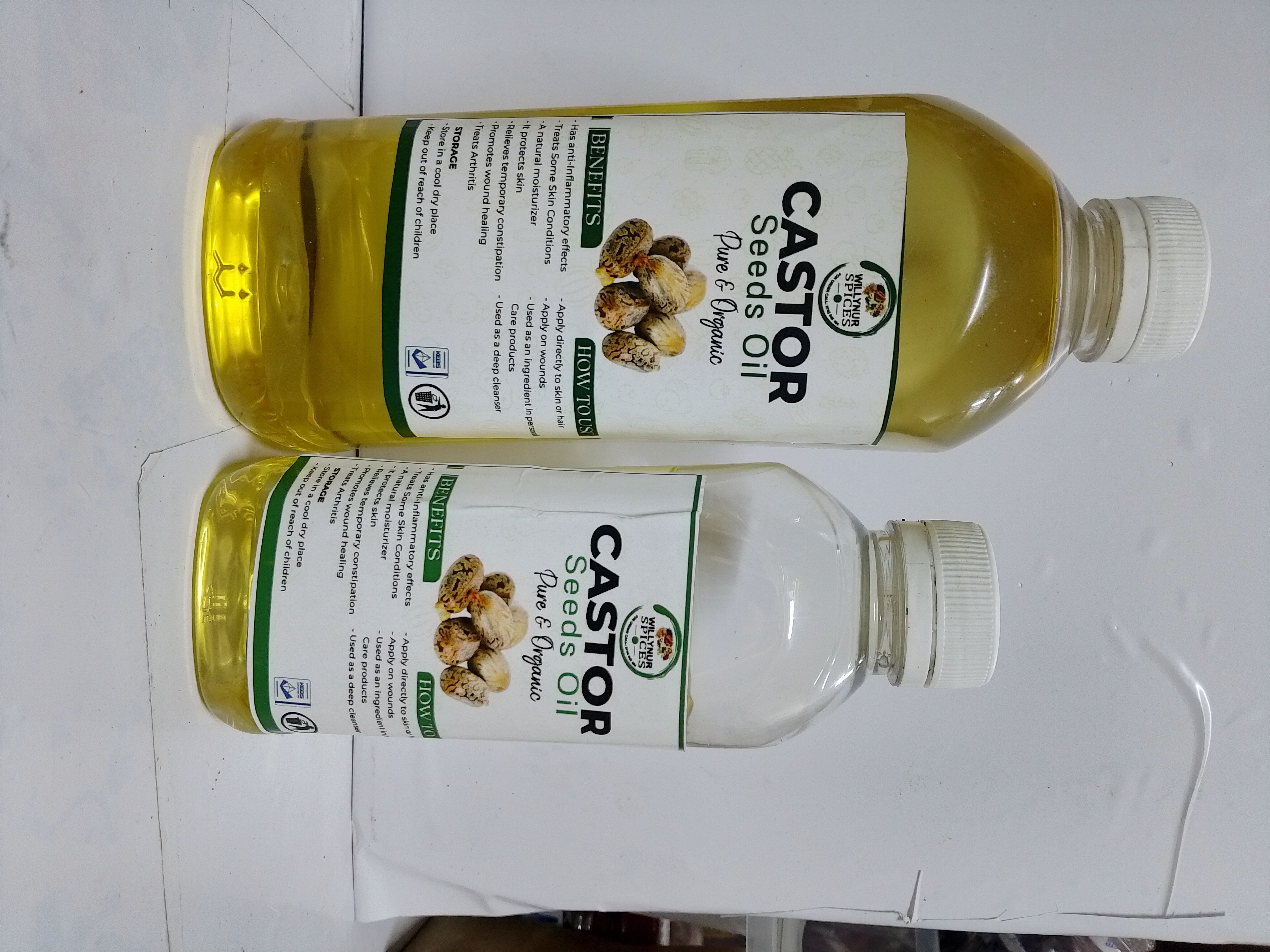 CASTOR OIL  pure Organic cold press ( for internal & external use)