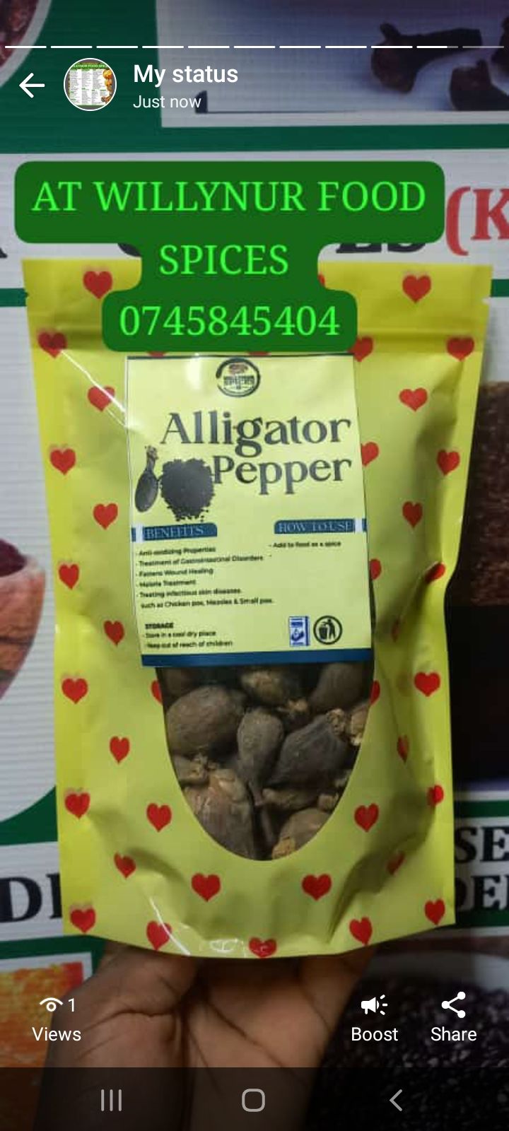 ALLIGATOR PEPPER WHOLE SEEDS