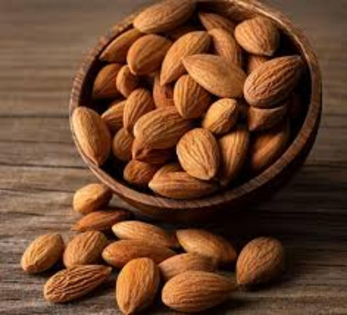 Raw Organic Almond ;Almonds provide heart-healthy fats, essential fiber, and Vitamin E to support brain function, steady blood sugar, and strong bone health