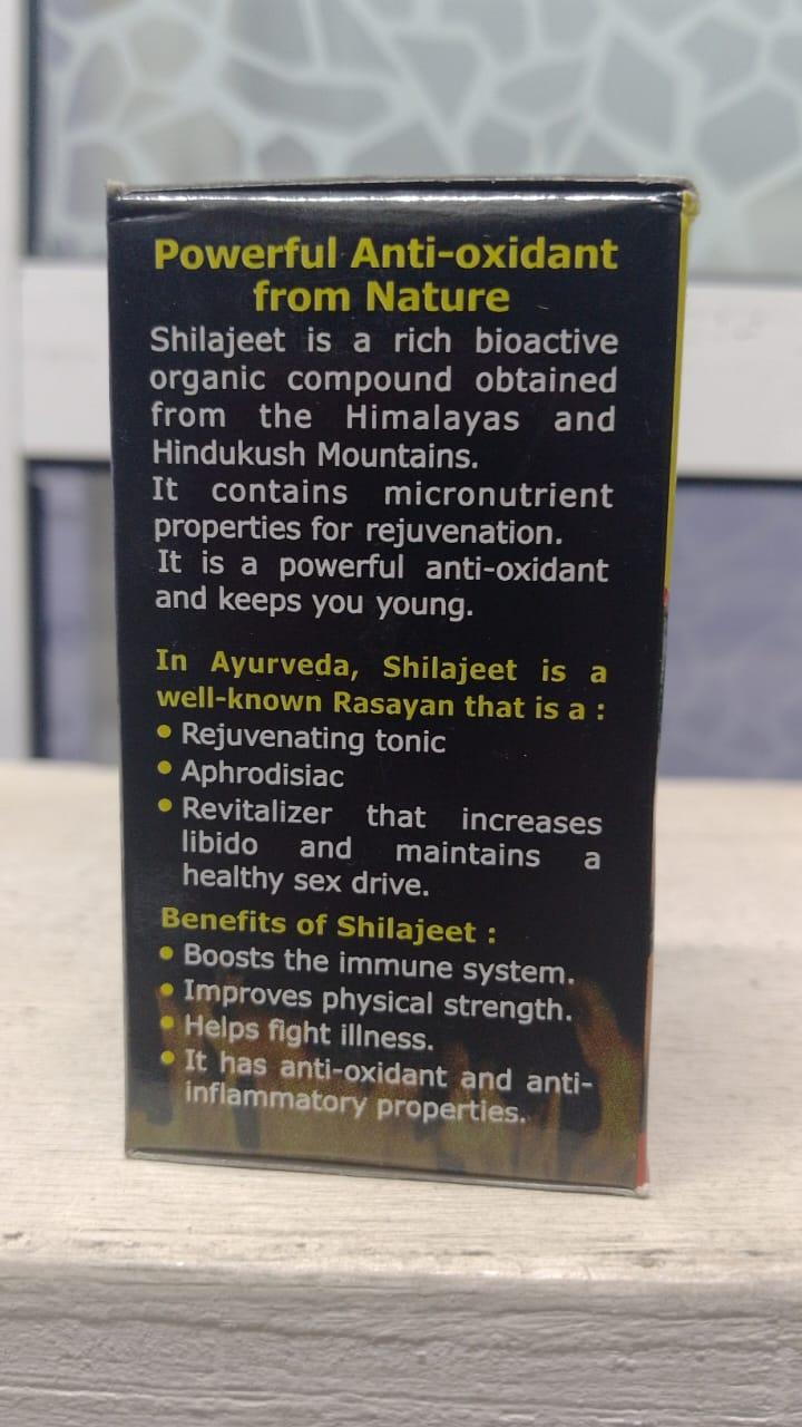 Shilajit powder 30 capsules (Performance Booster For Endurance and Stamina | helps in boosting energy & immunity) 3psules