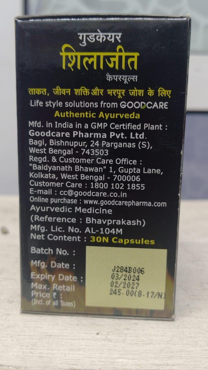 Shilajit powder 30 capsules (Performance Booster For Endurance and Stamina | helps in boosting energy & immunity) 3psules