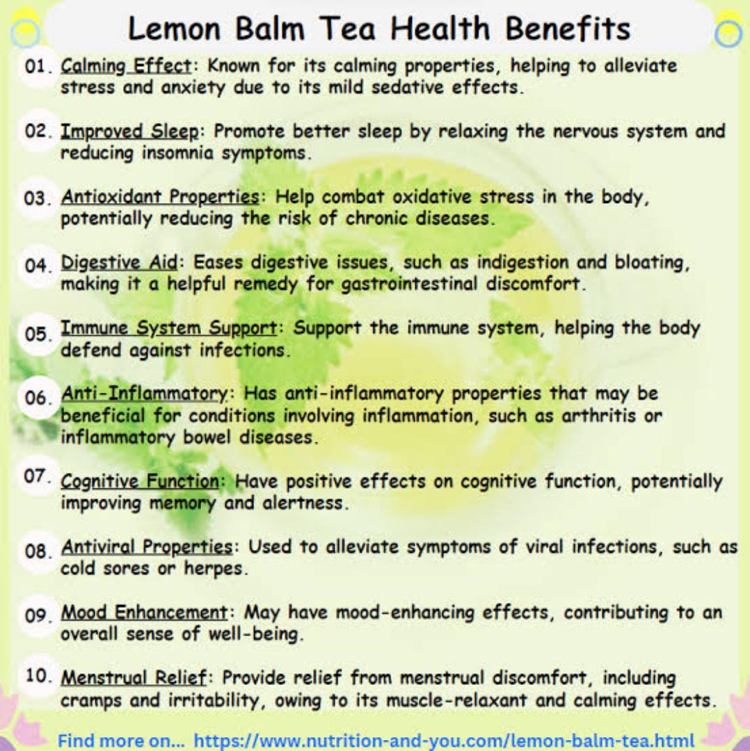 lemon balm powder