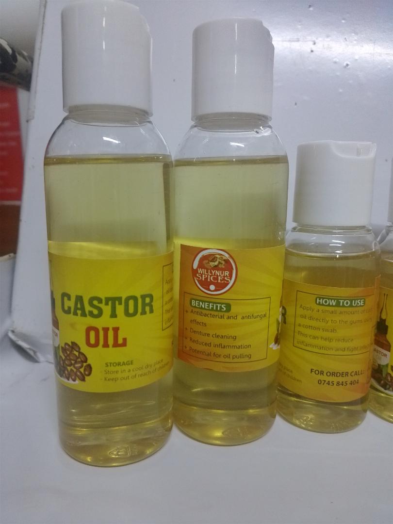organic cold pressed yellow Castor oil
