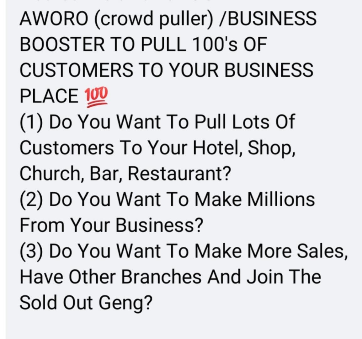 spiritual crowd puller pot from Nigeria. (the best  crowd puller for ur  businesses sure and grantieed result)