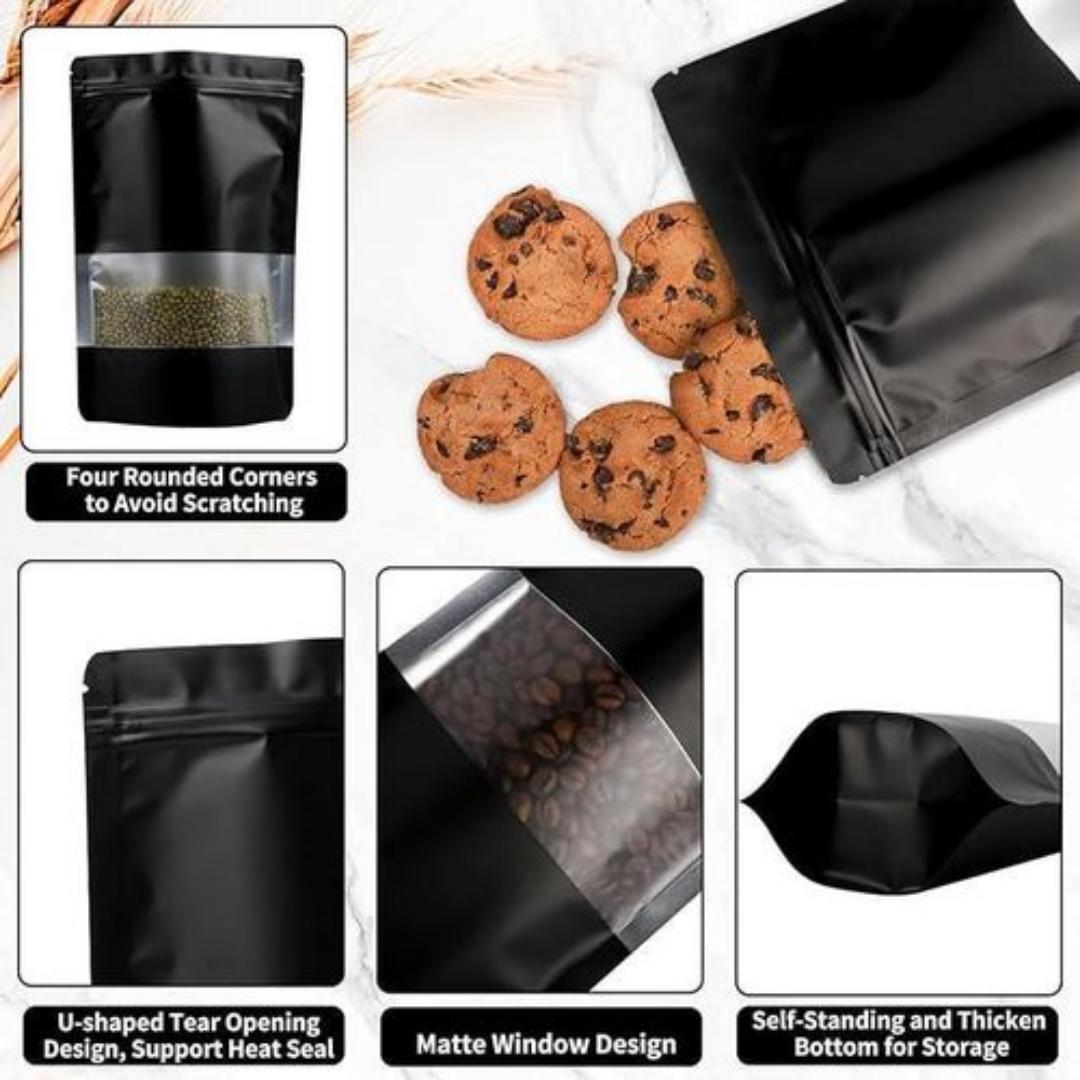 Golden ziplock for nuts ,herbs packaging potch bags