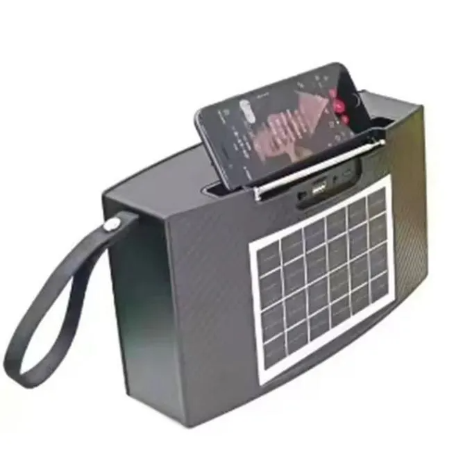 TWS Speaker Solar Baffle Boombest LN-1016BT Bluetooth Wired Radio with Phone Holder Powerful for Android iPhone PC TV