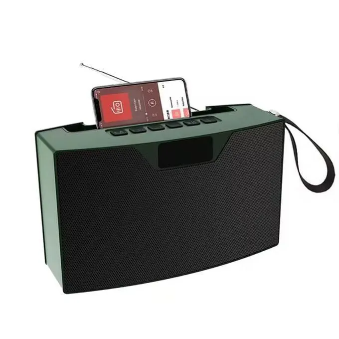 TWS Speaker Solar Baffle Boombest LN-1016BT Bluetooth Wired Radio with Phone Holder Powerful for Android iPhone PC TV