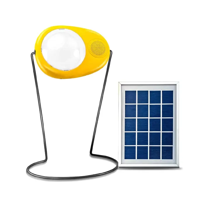 Sun King Boom [3-in-1] Portable Solar Lamp with FM, MP3, and USB Mobile Charging
