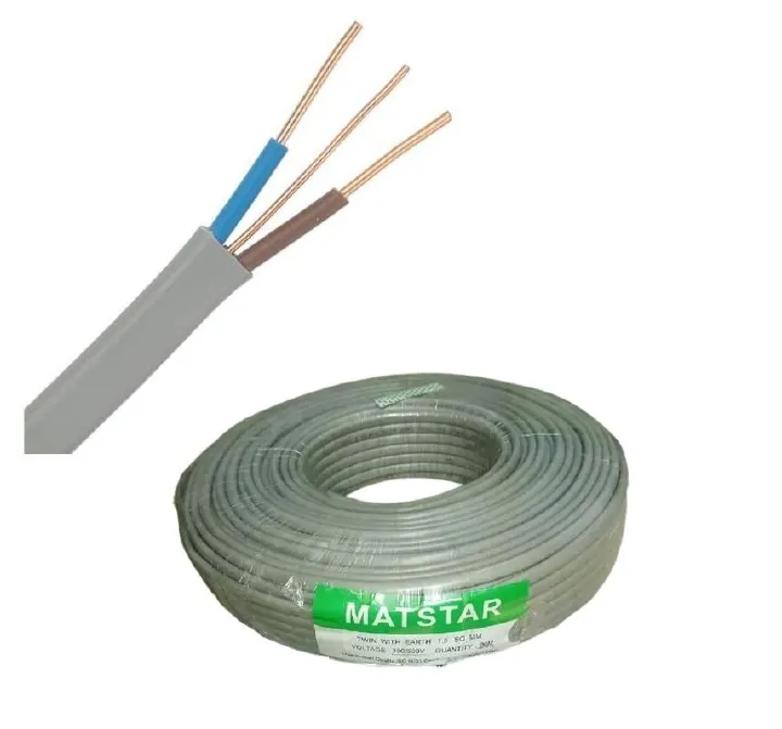90Mtrs Matstar 1.5 Twin Cable + Earth Flat Power Electrical Cable