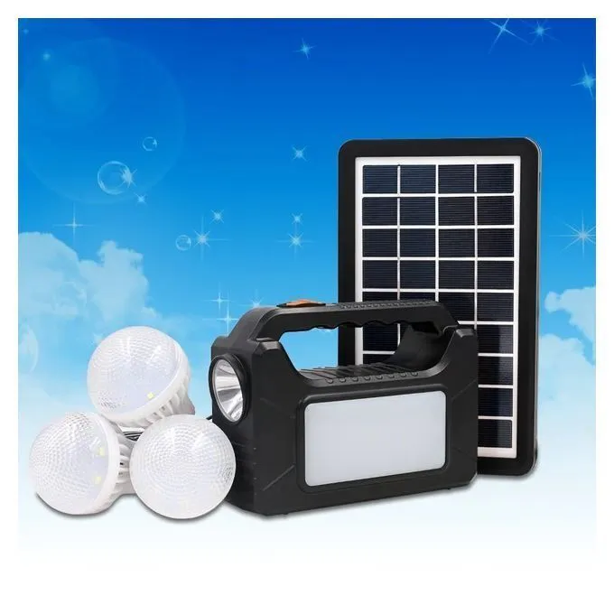 Dp Light Solar Lighting System-3 Bulbs, Phone Charging, Solar Panel, Led Light
