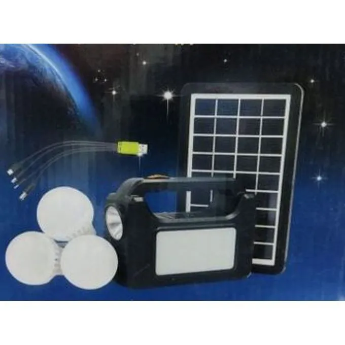 Dp Light Solar Lighting System-3 Bulbs, Phone Charging, Solar Panel, Led Light