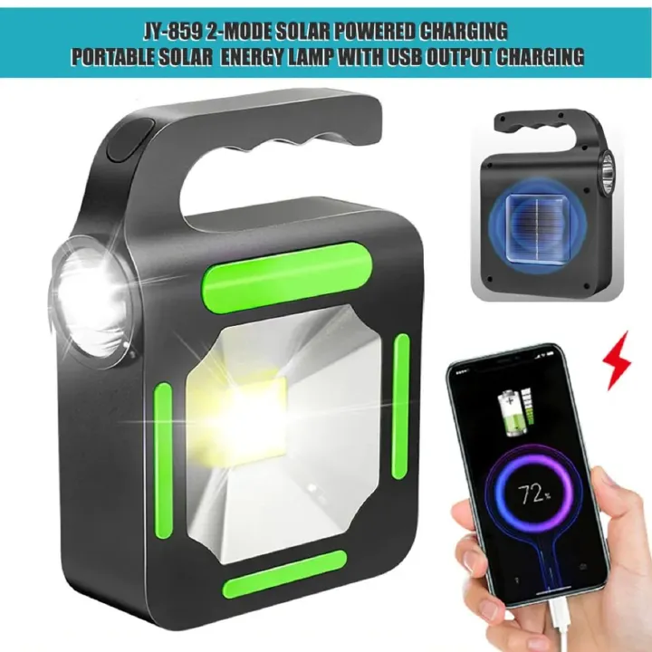 Portable Solar Energy Lamp - Multiple light source w/USB Charger