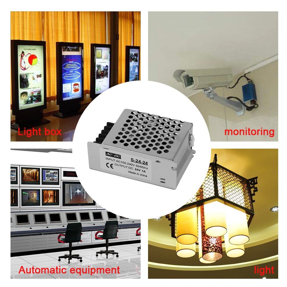 Universal Regulated Metal Case Switching Power Supply Unit 12 Volts for CCTV, Light box, Light & Automatic equipment