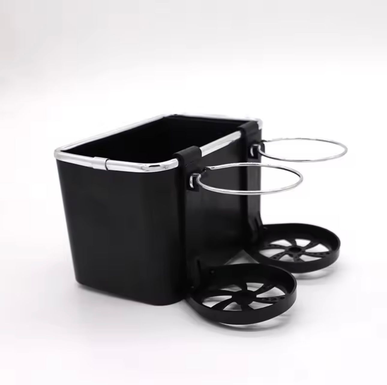 Car arm rest organizer ( box, phone slot, 2 bottle holder) It has an adjustable nylon adhesive tape design, which is very easy to install and will not damage the gaps in the car.