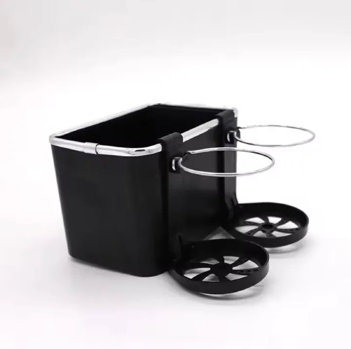 Car arm rest organizer ( box, phone slot, 2 bottle holder) It has an adjustable nylon adhesive tape design, which is very easy to install and will not damage the gaps in the car.