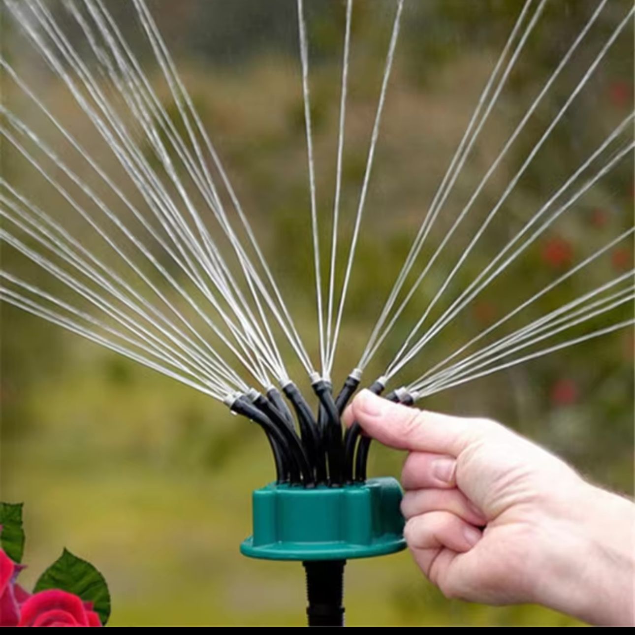 360 Degrees automatic Garden sprinkler for watering grass lawn rotary nozzle rotating sprinkler,Garden Water Sprinklers for Yard Large Area, Plant Irrigation and Kids Sprinklers for Yard