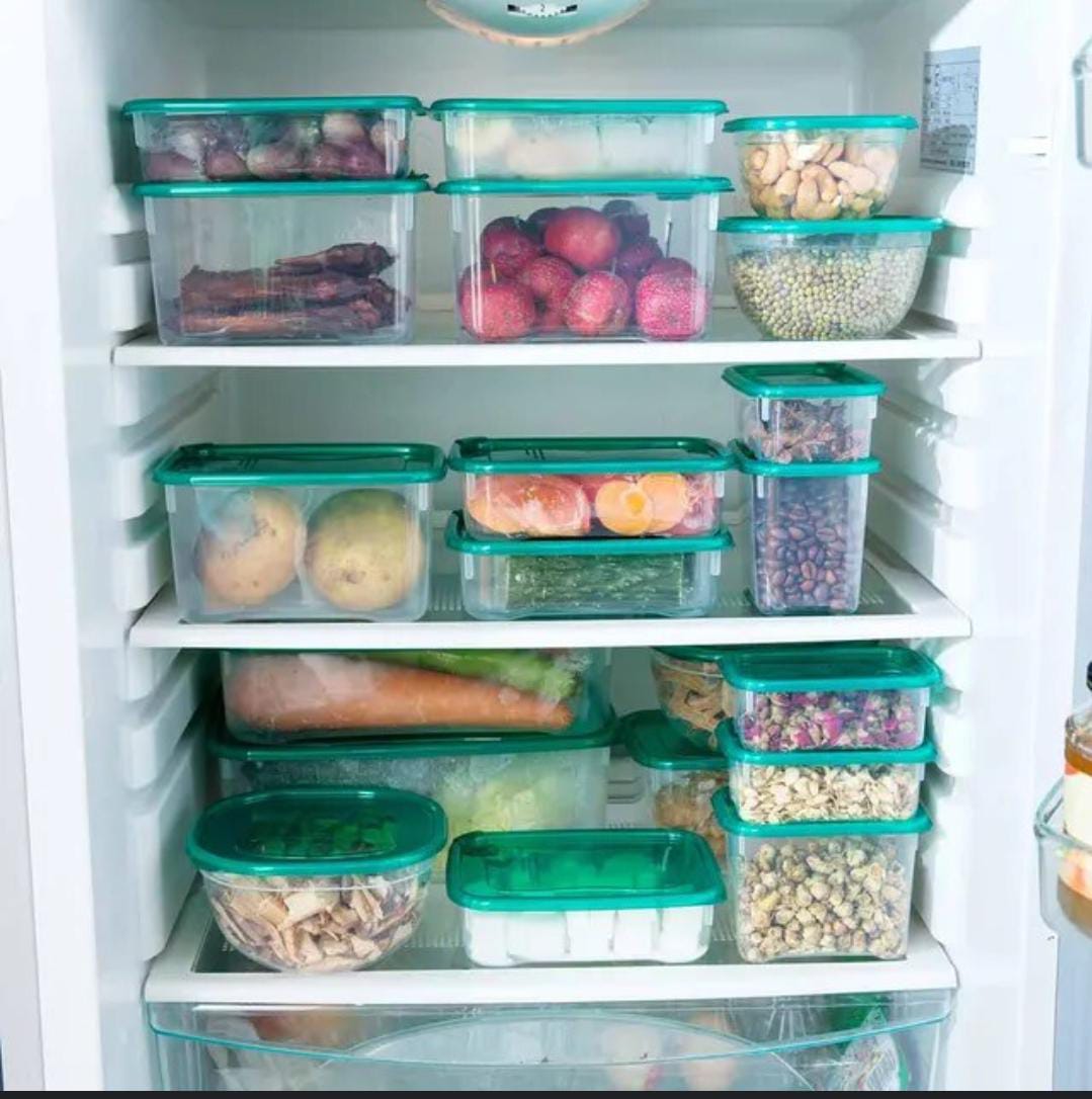 17pcs food storage containers with lids stackable food storage box clear,meal prep containers food grade food storage bowls