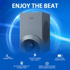 Ailyons Soundbar SB501K Sound Bar SubWoofer With Bluetooth Home Theatrer 18000W PMPO - Black,