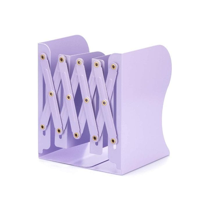 Expandable Desktop Bookshelf, Desktop Tabletop Metallic Filing Organization Bookshelf, Mini Bookshelf Organizer Tabletop Bookshelf for Office Home Tabletop