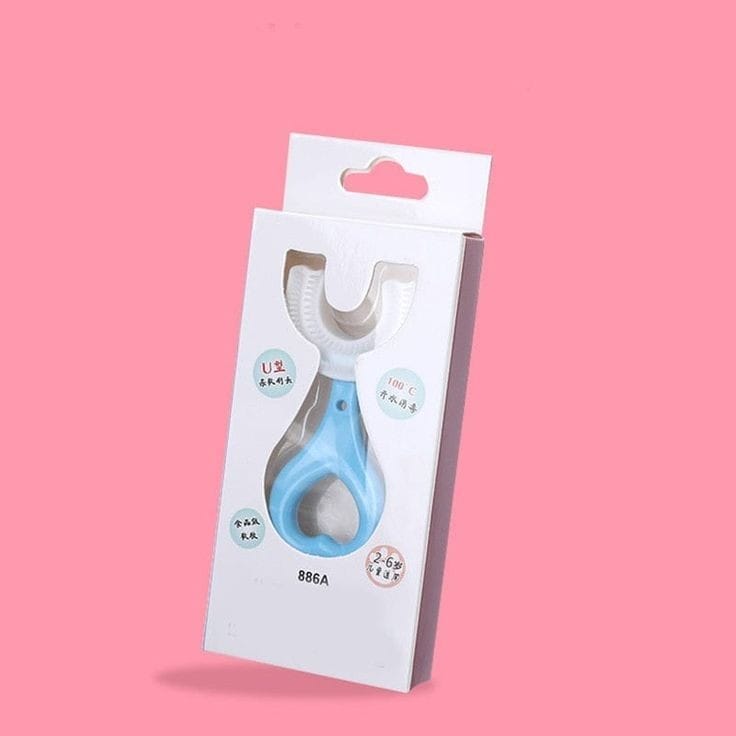 U-shaped Baby Toothbrush Children 360 Degree Child Toothbru/U-shaped Baby Toothbrush Children 360 Degree Child Toothbrushes Teethers Soft Silicone Toddlers Brush Kids Teeth Oral Care Cleaning Newborn