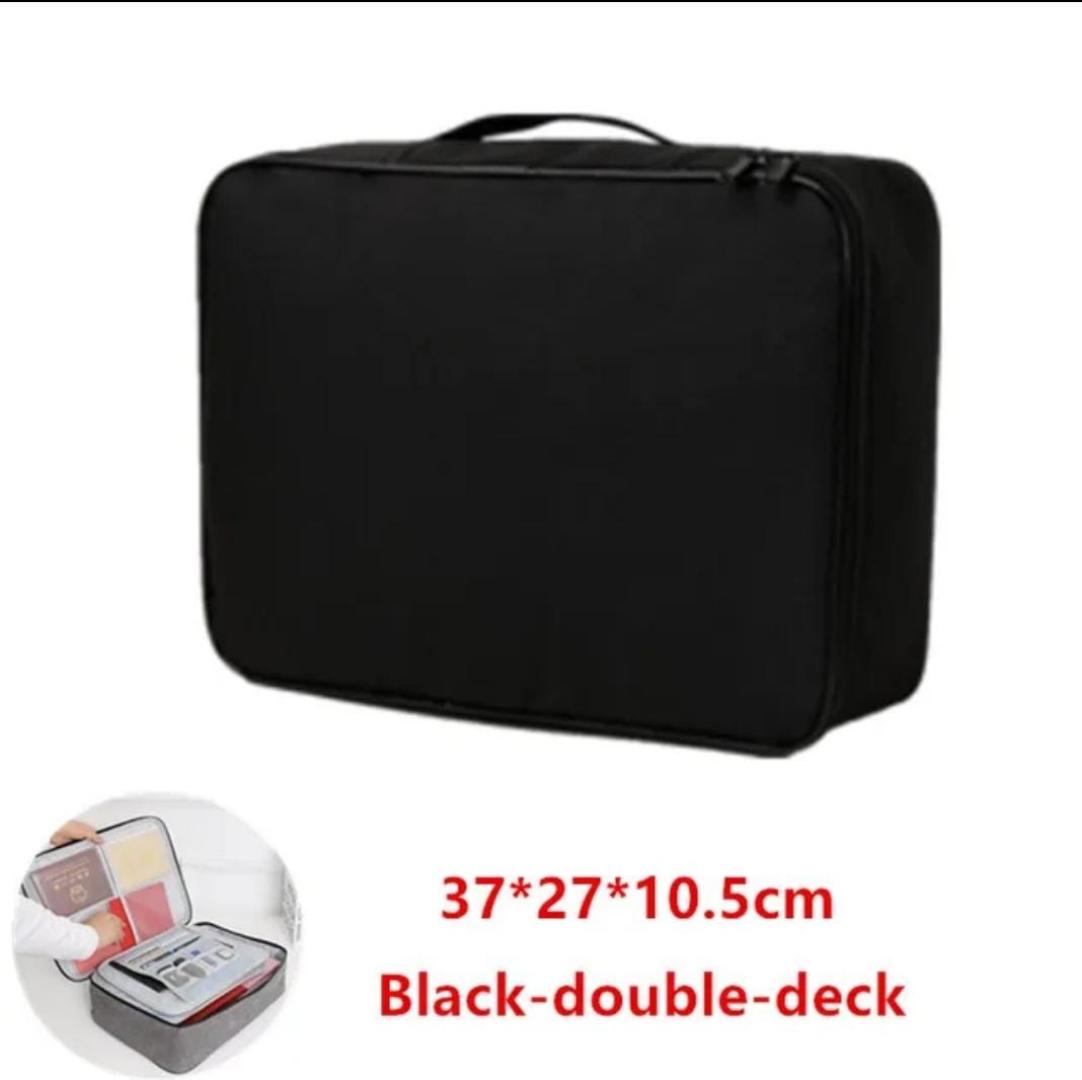 Document storage bag with lock has 3 layers  It's waterproof,anti theft and easy to store can fit upto A4 document