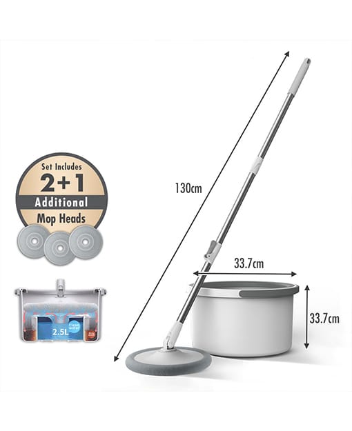 360⁰ Micro fiber spin mop with water separation bucket