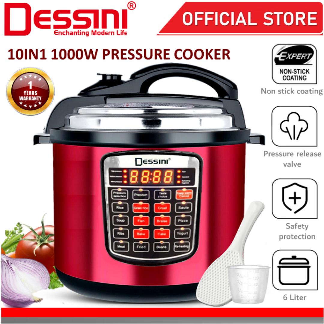 Original 10 in 1 6L Electric Pressure Cooker,1000w
