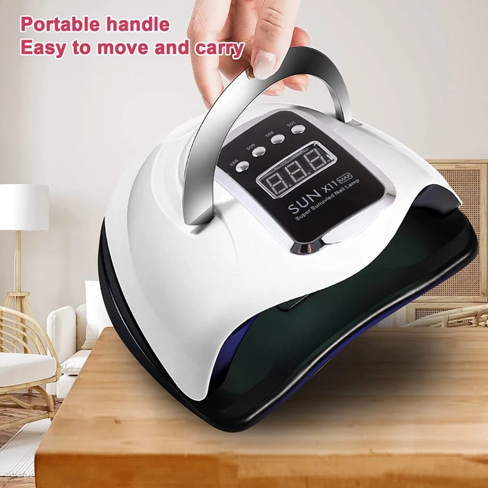 SUN X10 Max 280W Nail Dryers LED UV Light Blueque Nail Lamp Fast Drying Gel Nail Polish Dryer 66LEDS Home Use Ice Lamp With Auto Sensor For Manicure Salon