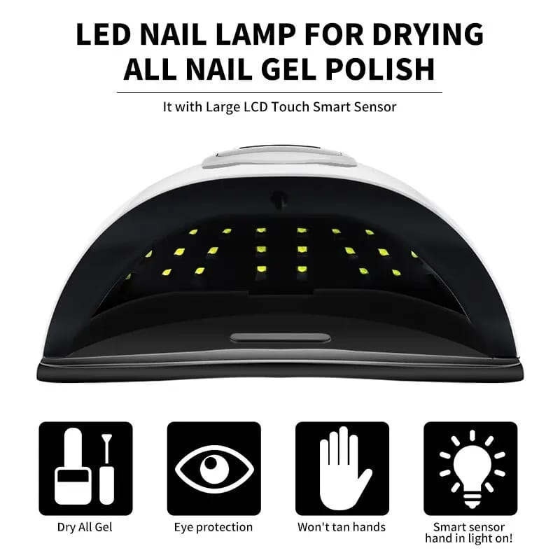 SUN X10 Max 280W Nail Dryers LED UV Light Blueque Nail Lamp Fast Drying Gel Nail Polish Dryer 66LEDS Home Use Ice Lamp With Auto Sensor For Manicure Salon