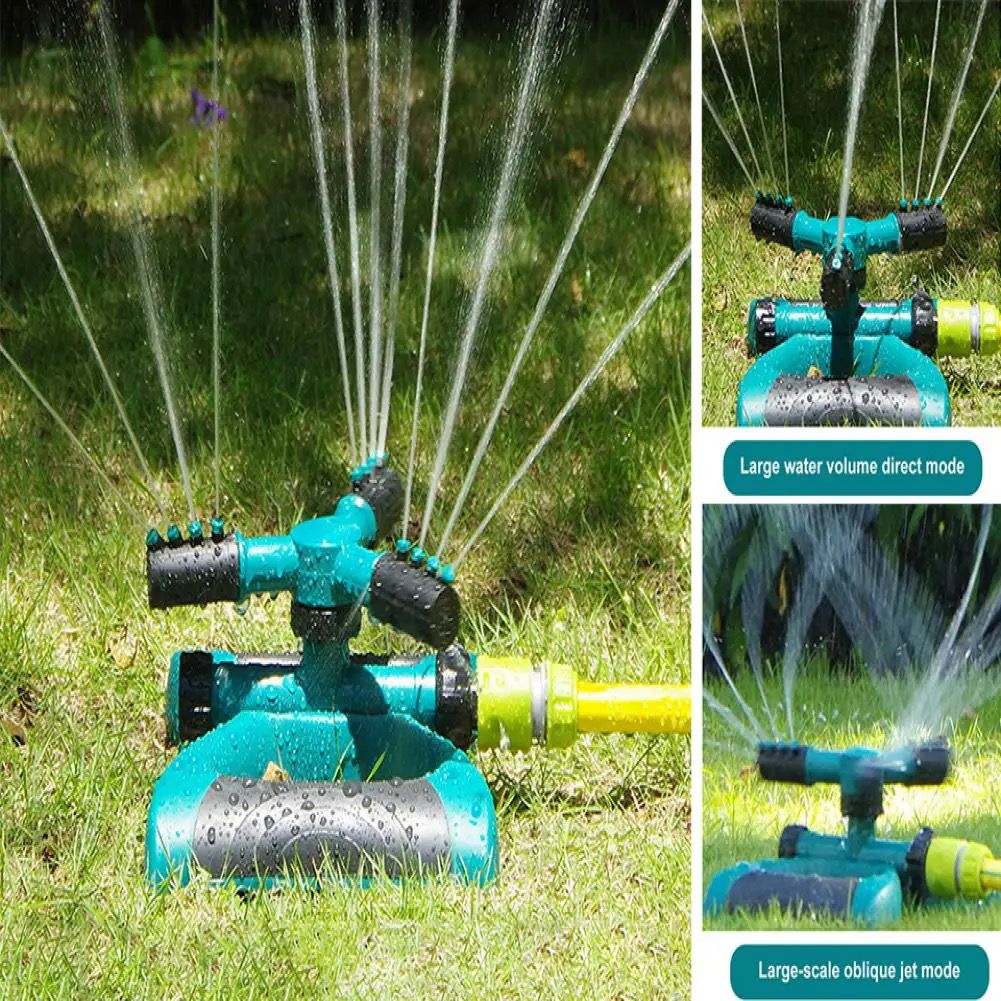 3 Arm With A 360° Auto Rotating Garden Water Sprinkler