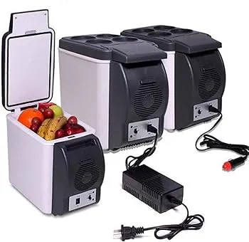 🥳🥳 EMBRACE THE LATEST TECHNOLOGY  New DC power 12V 6Litre portable car fridge. Made of premium ABS material, which is durable and non-toxic. Designed for refrigerating or keeping cool your stuff